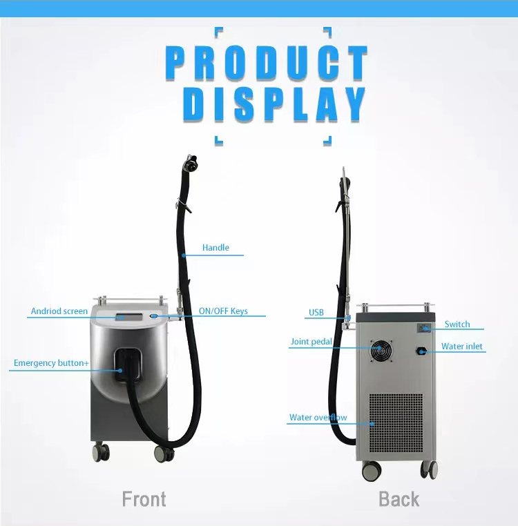 Fast Defrosting 8 Inch Touch Screen Cold Air Skin Cooling Machine for Laser Treatment