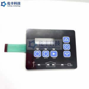Flat OEM Custom LED Membrane Switch Frame With Embossing Keys