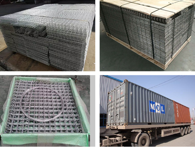 50x50mm Hot Dipped Galvanized Welded Gabion Mesh Baskets Decorative 3.8mm