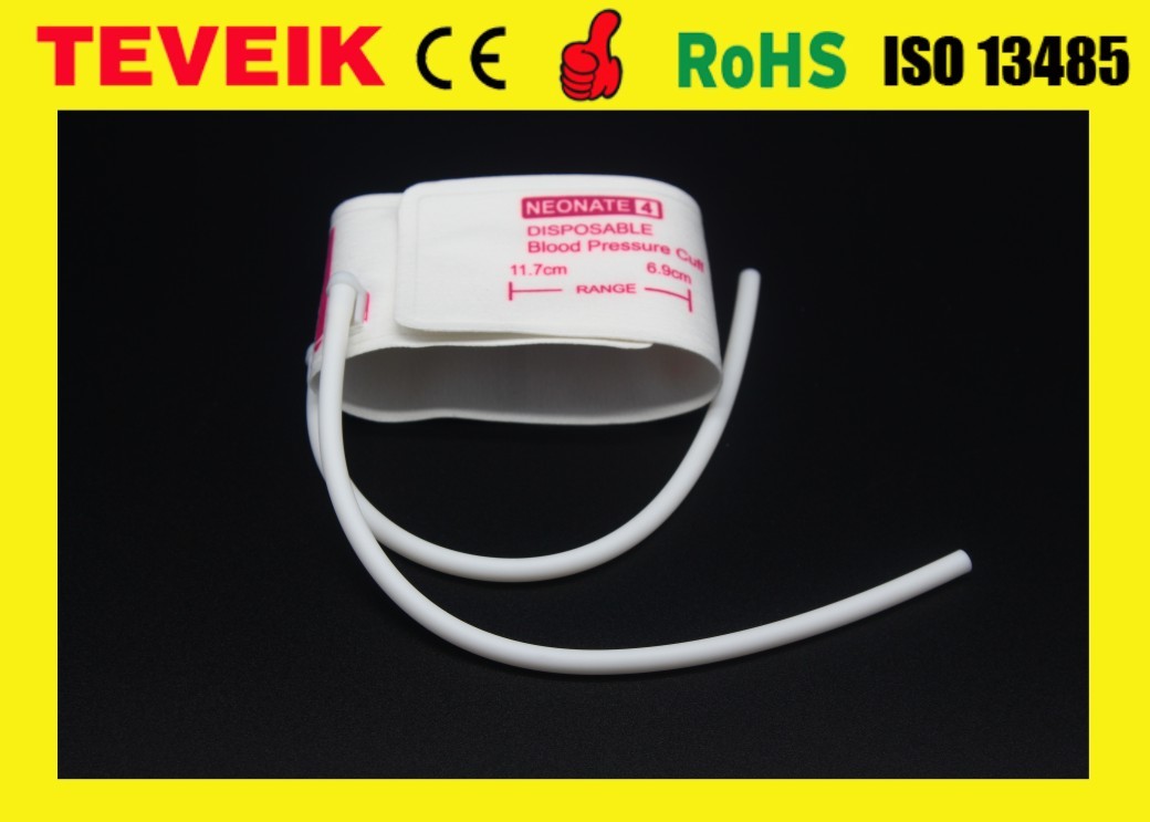 Factory Price Medical Disposable GE NIBP Non Invasive Blood Pressure Cuff For Infant, Double Hose