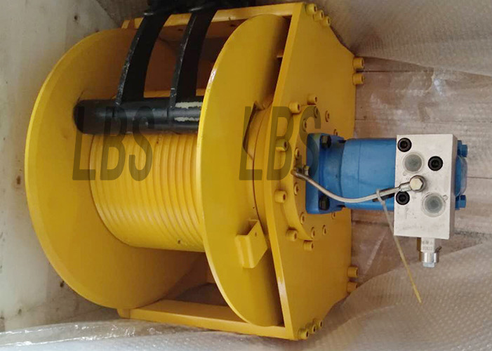 2T Hydraulic Crane Winch With 120m Wire Rope Capacity And Groove