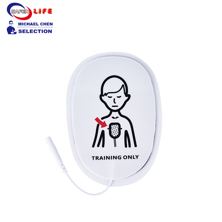 FDA First Aid Equipment Supplies AED Training Electrode Pad For CPR Defibrillator Accessories