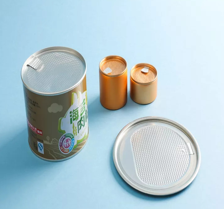 FSC Circular Custom Food Tin Can For Snack Nut Dry Fruit Rice Powder