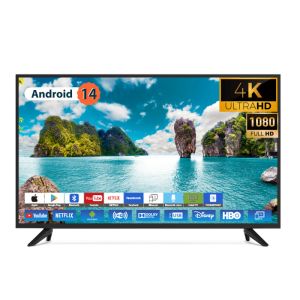 43 50 55 65 75 Inch FHD 2K LED TV 4K UHD Smart Android 12.0 With Bluetooth Dolby
