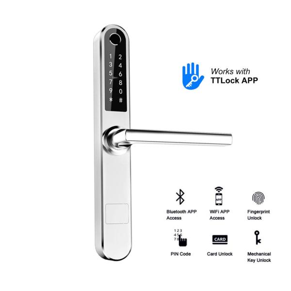 304 SS Electronic Door Locks Outdoor Waterproof Biometric Fingerprint Scanner