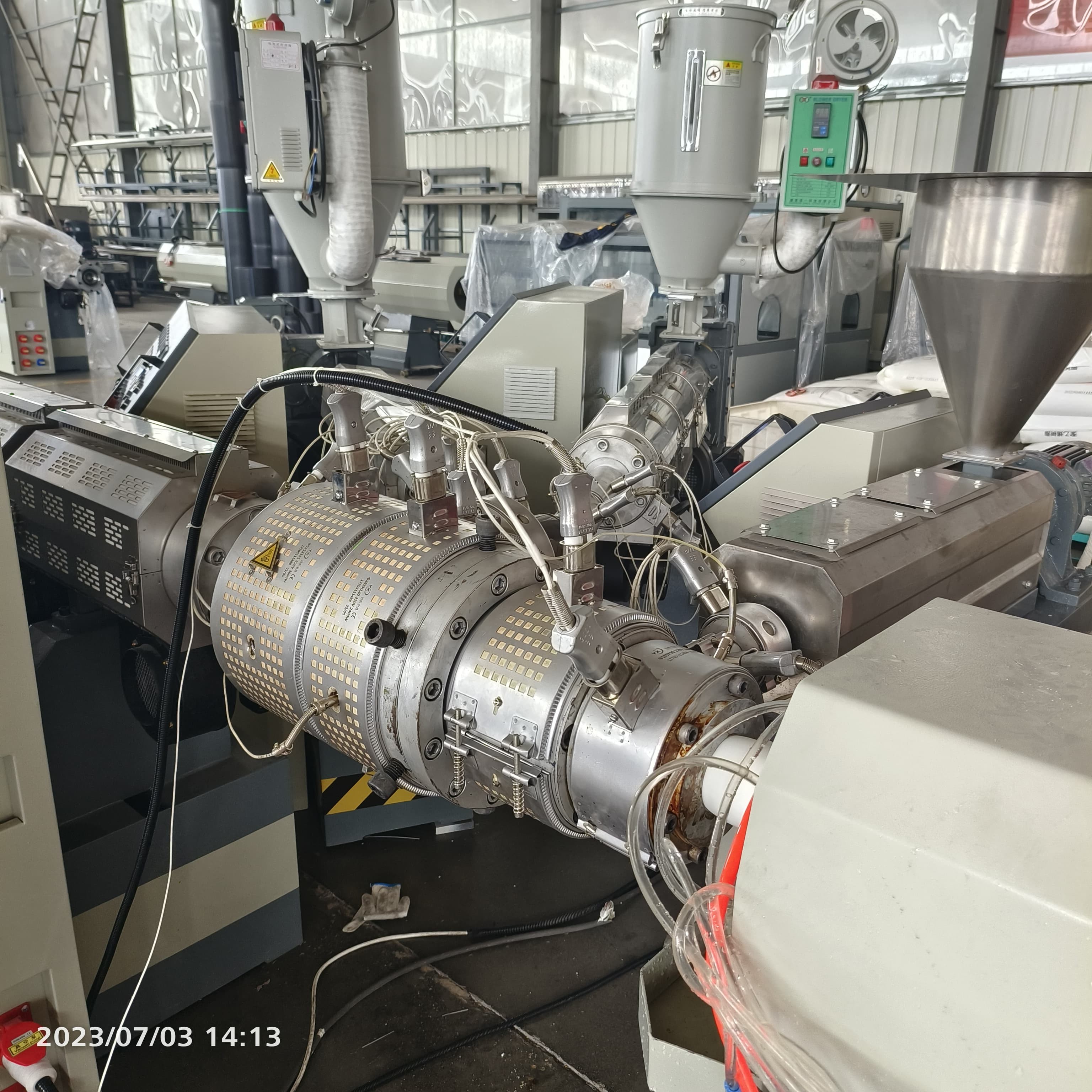 Extrusion Screw Speed 0-89rpm/min ABA Structured PE Pipe Production Line with 120-800kg/hr Capacity
