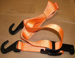Bs 1500kg Car Lashing Straps Polyester Belt Wstda Standard With Hooks