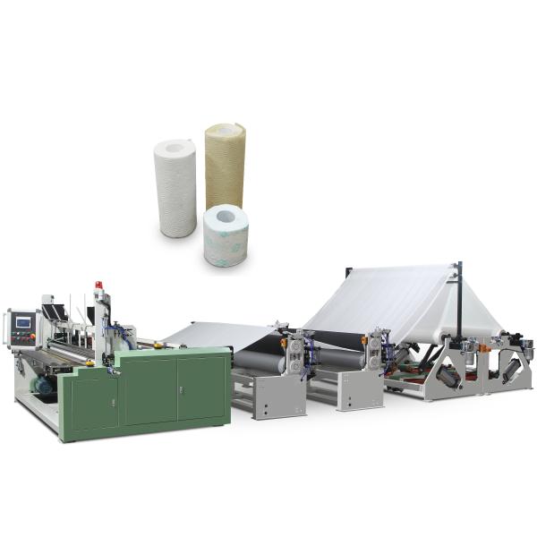 Wood Pulp Raw Material Toilet Paper Production Line with Steel To Rubber