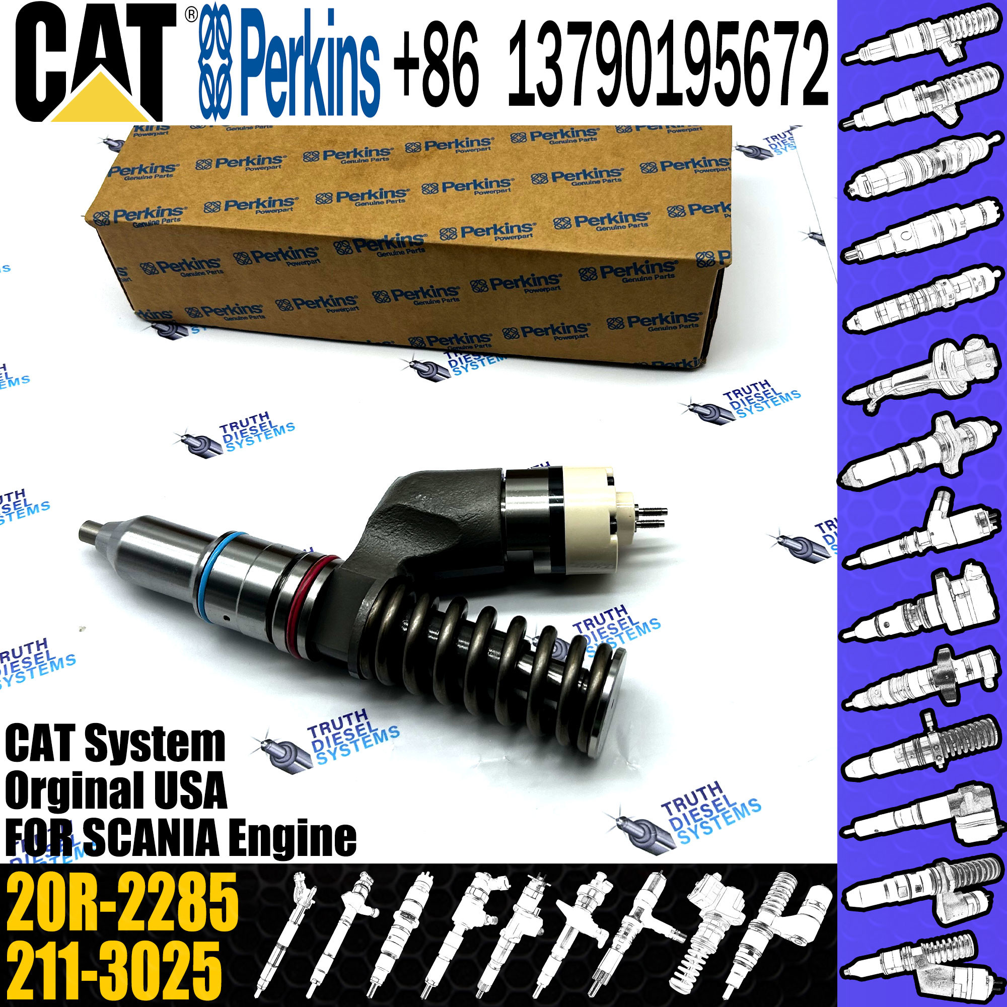 C15 C18 Engine Fuel Injector 289-0753 291-5911 294-3500 20R-1308 20R-2285