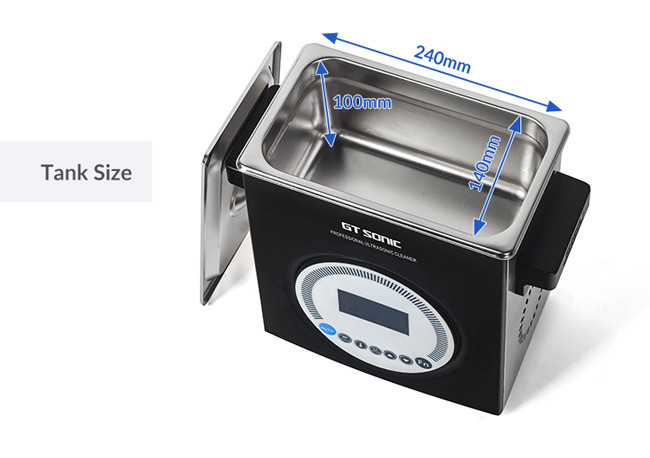Small Size Ultrasonic Jewelry Cleaner , Black Color Ultrasonic Ring Cleaner