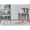 Buy cheap Scandinavian Modern Plastic Dining Chairs 46cm 75cm Backrest from wholesalers