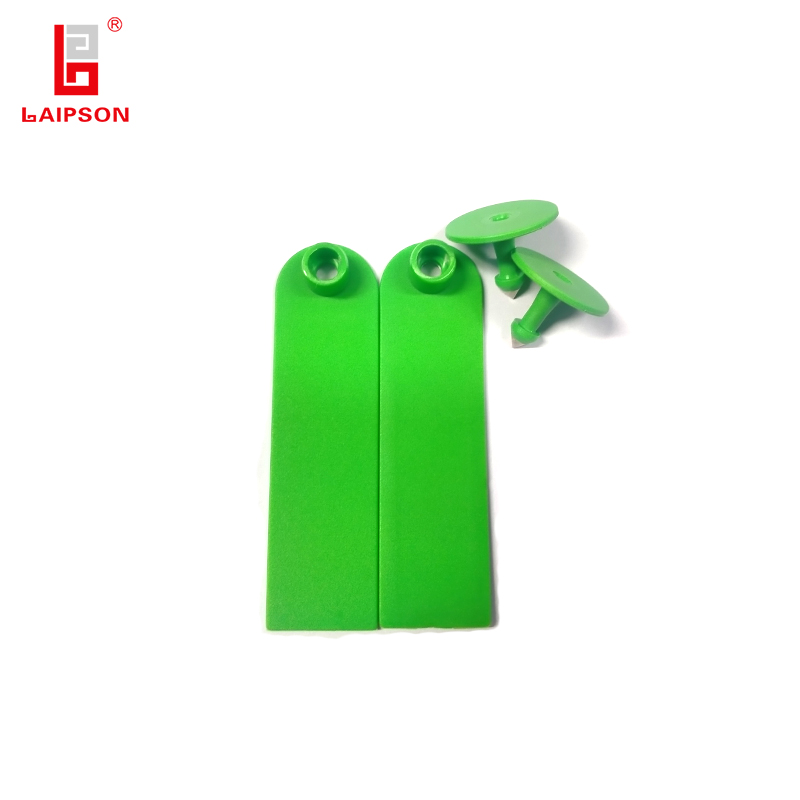 98mm*28mm TPU 860-960MHz UHF Long Range Distance Rfid Rfid Cattle And Sheep Ear Tag For Farm Tracking