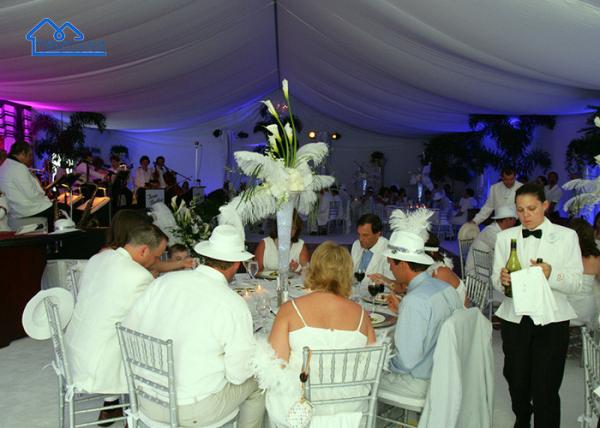 Marquee Event Tent Waterproof Aluminum Party Tent With Sidewalls Custom Party