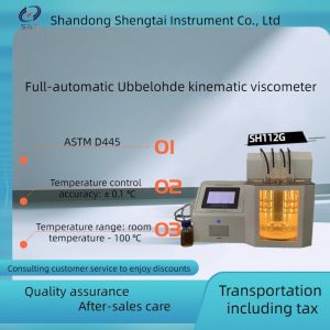  ASTM D445 Automatic Ubbelohde Kinematic Viscometer with Glass Capillary SH112G Manufactures
