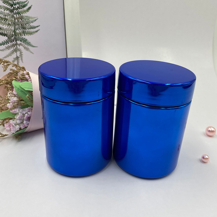 250ml Plastic Custom Logo Design Chrome Gun Gray Color Supplement PE Container With Lid for INFUSION Needs from Supplie