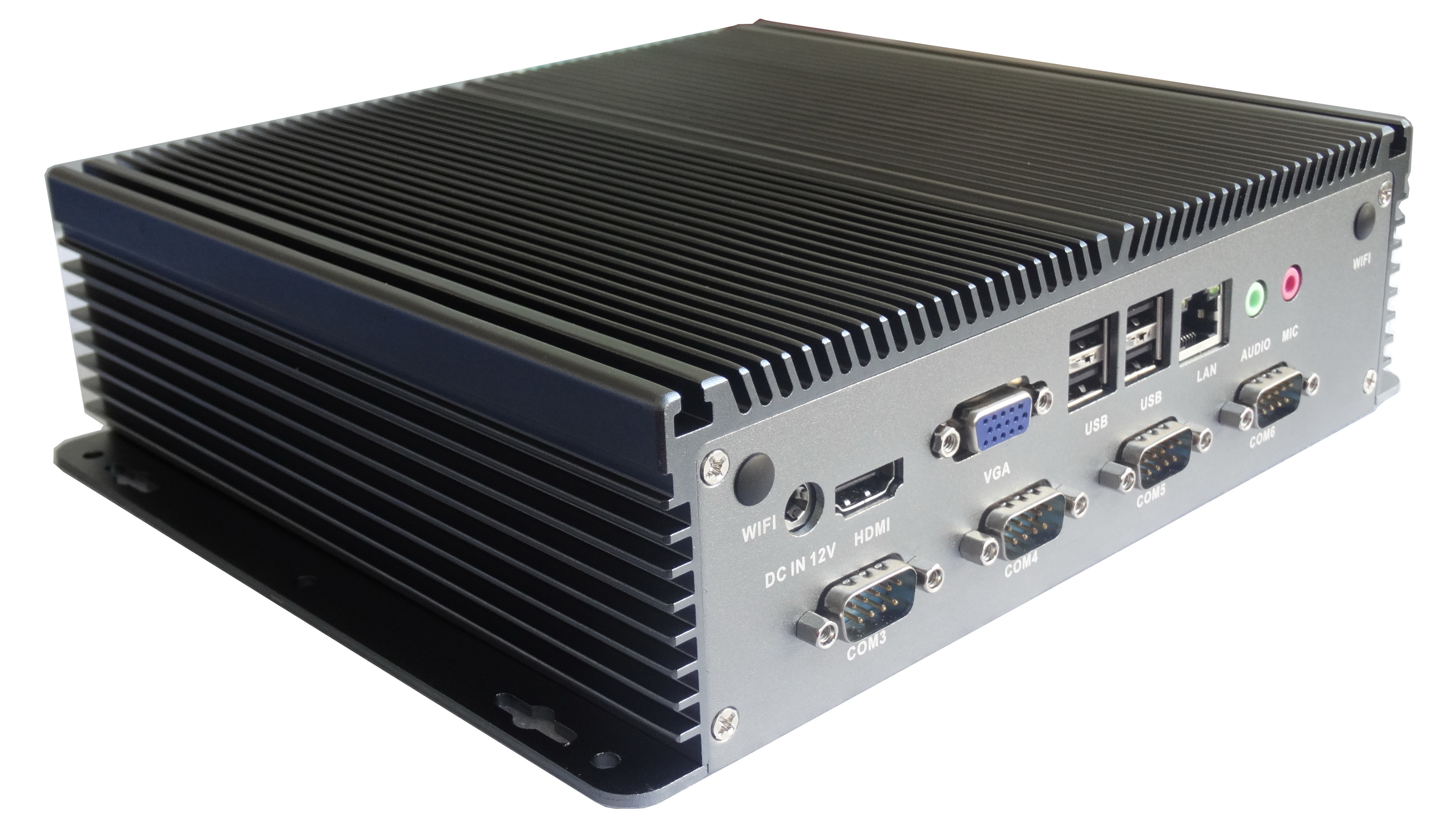 Double LAN 6COM 128G MSATA Fanless Box PC Intel 3317U MIS-ITX06FL