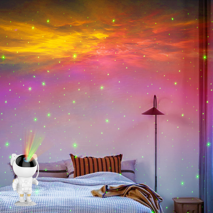 Birthday Decoration Astronaut Galaxy Star Projector Light RGB LED For Party
