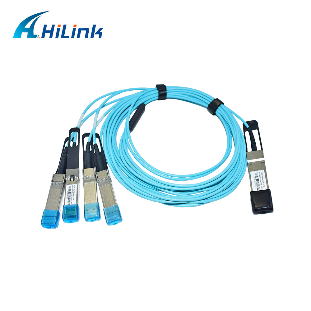 100G QSFP28 to 4xSFP28 AOC OM3 Breakout Active Optical Cable