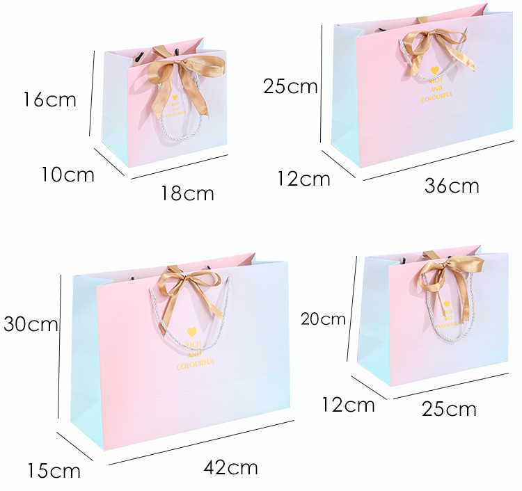 Gift packaging Recycled Kraft Paper Shopping Bags Mailer Tea Brown White