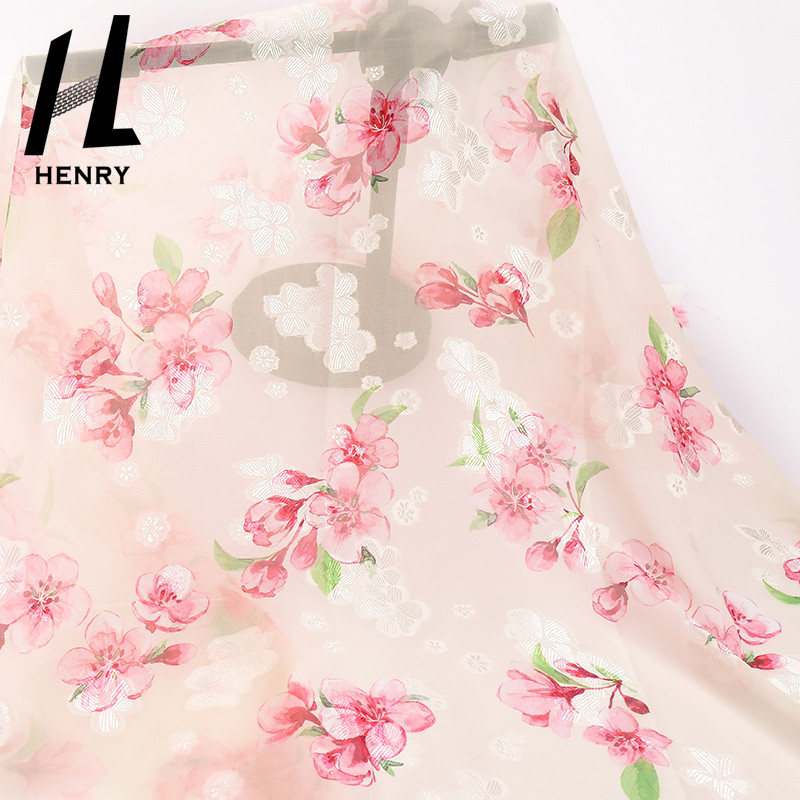 Floral Printed Polyester Chiffon Fabric For Fashion Garment Textile