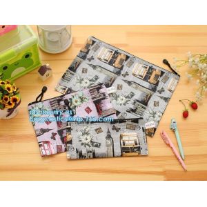 A4 Bag Fabric File Folder For Documents Stationery Document File Folder Bag,