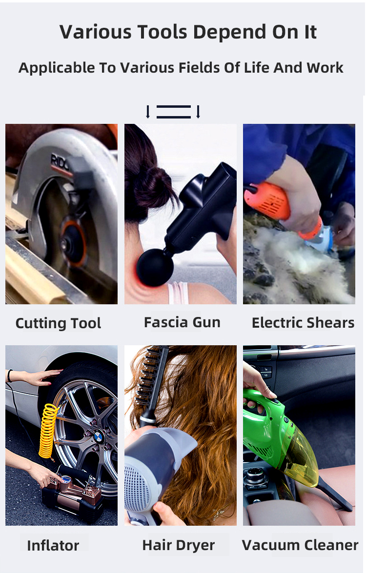 Faraday High Torque And Low Noise Electric Motor Gearbox 14000 Rpm 12v Dc Carbon Brushes Blower Vacuum Cleaner Motor Treadmill