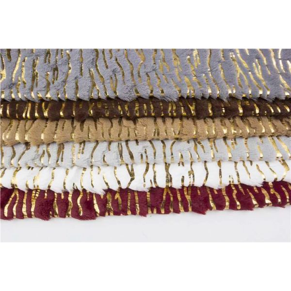 Recycled Factory Direct Sale Cheap Custom Soft 100 Polyester Recycled PV Velvet Fabric for Sofa, Polyester Golden Bronze Fabric