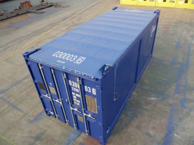 10ft DNV 2.7-1 Offshore Open Top Container with Tarpaulin Cover Conforms to Offshore Oil and Gas Platform Requirements