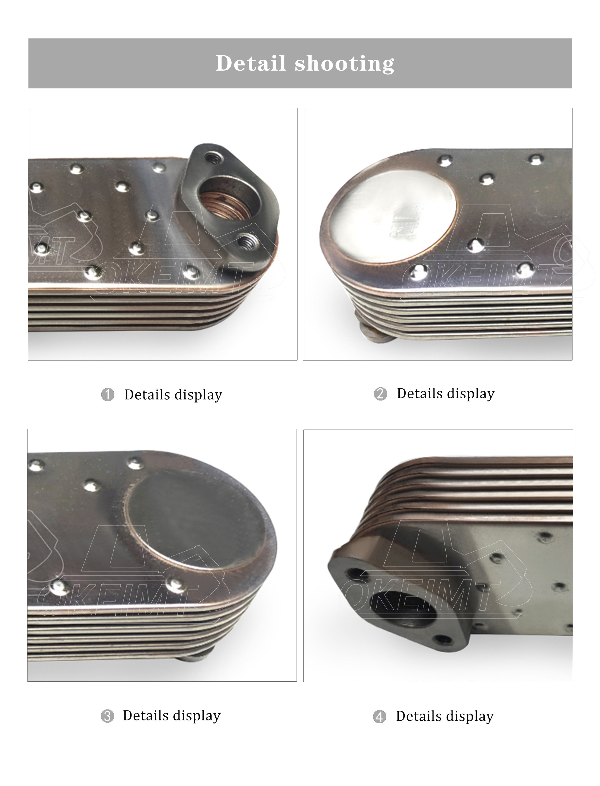 9269092 Oil Cooler Cores For Liebherr D904NA D904T D904TB D914T D914TI