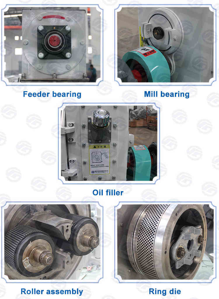 10 T/H Wood Ring Die Pellet Mill Organic Fertilizer Manure Biomass Sawdust Wood