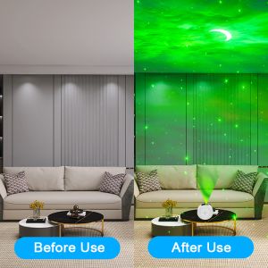 Durable ABS Sky Moon And Star Projector Multifunctional RGB LED