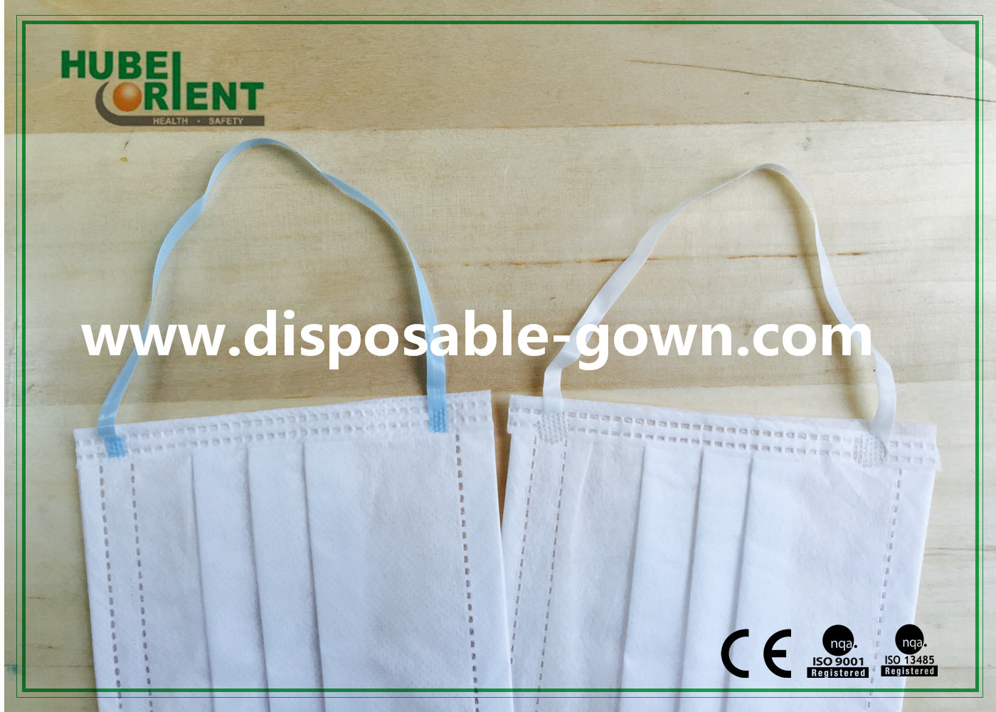 Professional Disposable White Clean Room PU Band Face Mask for Industry
