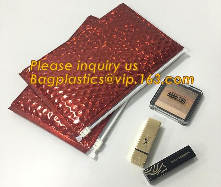 Custom Bubble Zip lockkk Packaging Bag Slider Padded Bag,Anti Shock Plastic PE Material Mailer Zip Lock Padded Bag /Slider
