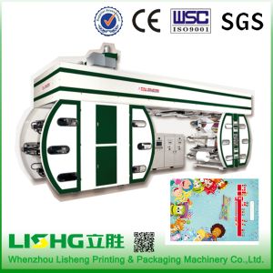 Six Colors Central Impression Flexographic Printing Machine Plastic Films Paper