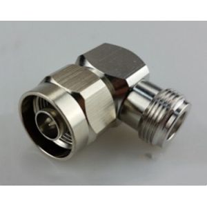 Silver Plating RF Coaxial Connector N Male to N Female Right Angle Adapter
