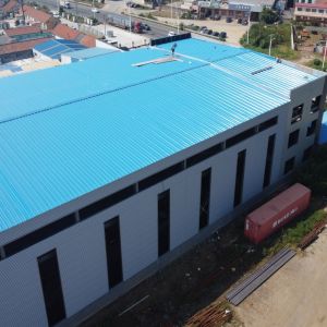 Q355B Prefabricated Steel Warehouse with 50-Year Lifespan