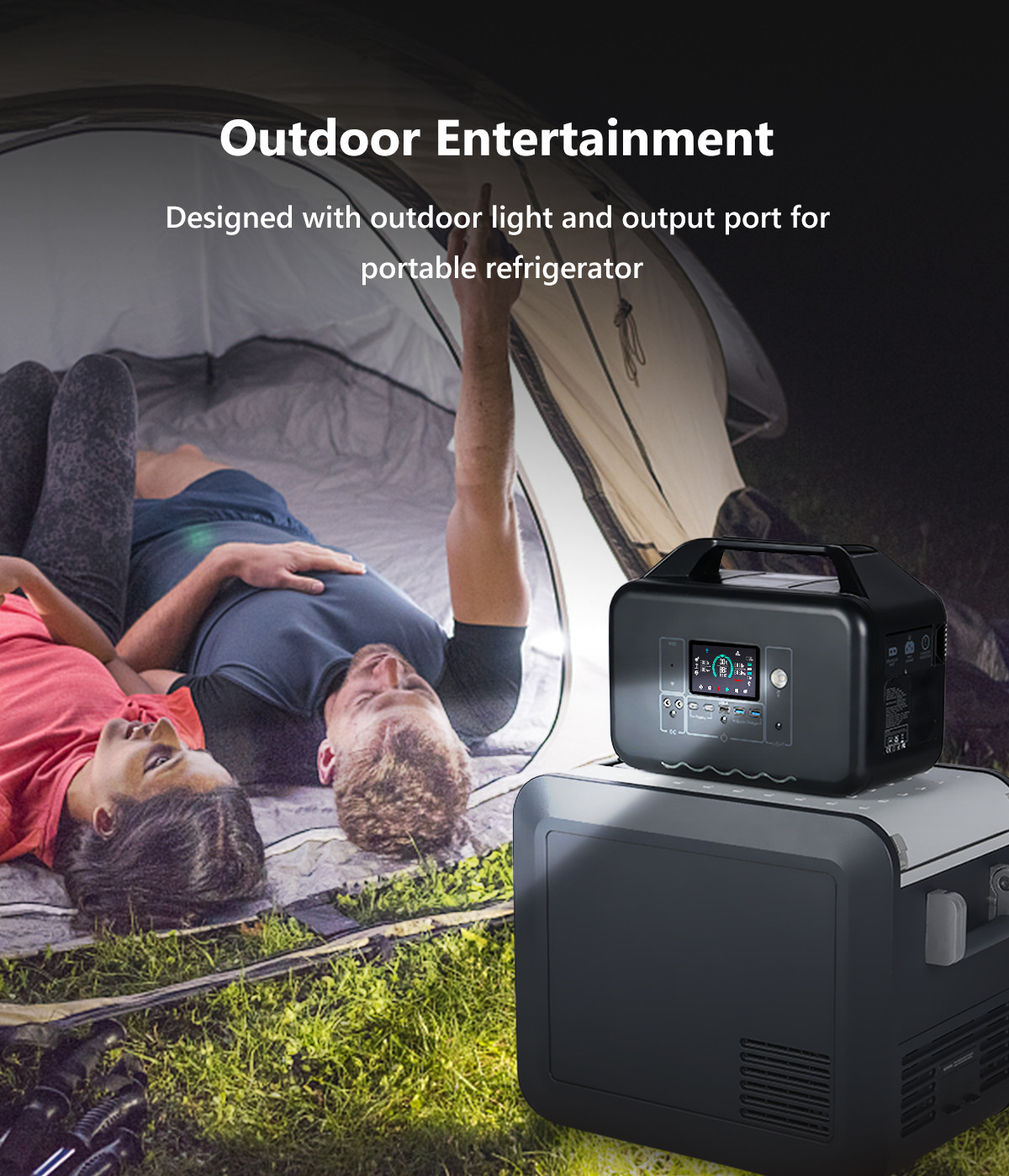 600w LiFePO4 Portable Solar Power Generator 220V Pure Sine Wave Power Station