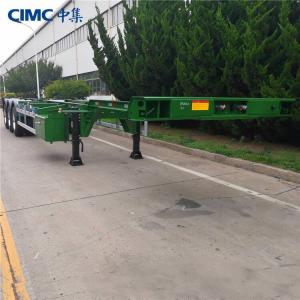 China Tri Axle Chassis CIMC 40ft Container Transport Trailer on sale