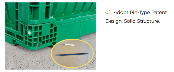 Reusable Virgin PP Storage Folding Collapsible Plastic Crate for Agriculture Fruits