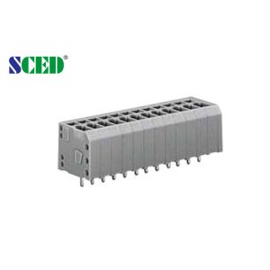 3.81mm Pitch Screwless Terminal block , Electrical terminal Block 2P - 28P 300V 16A Manufactures