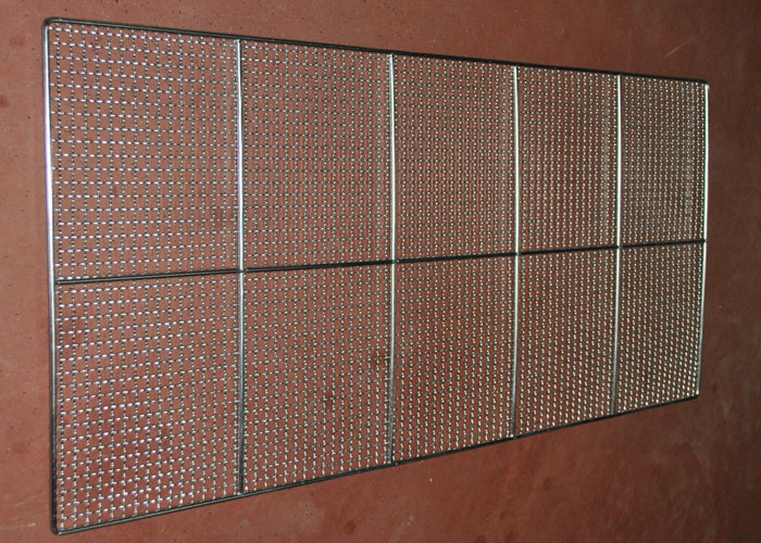 601 Durable Wire Mesh Tray Stainless Steel With Supporting Bar , High Temperture Resistant