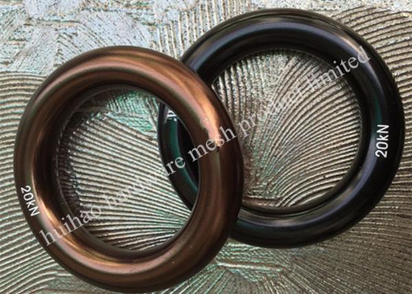 12mm x 45mm Safety Belt Accessories Aluminium Alloy Round Ring For Climbing