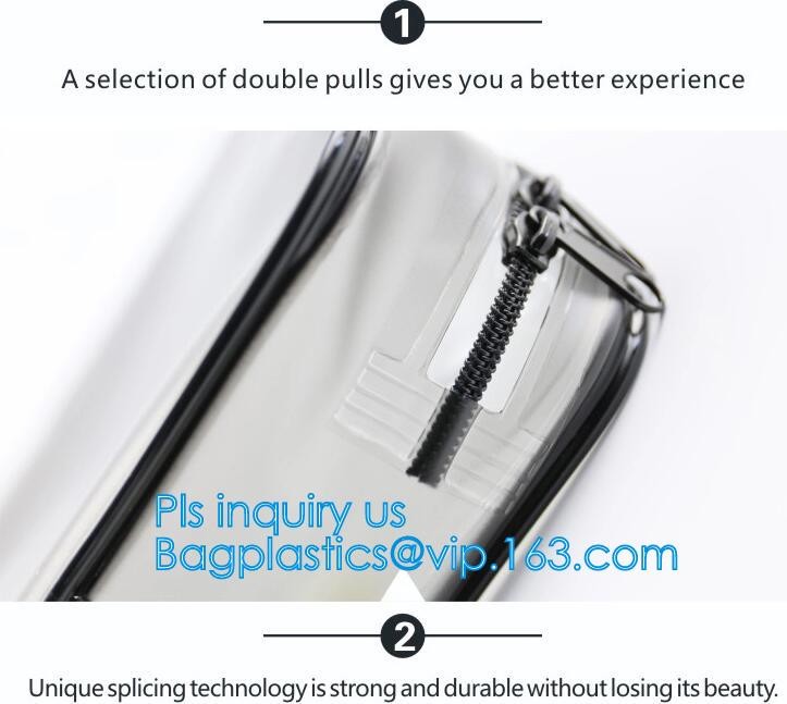 Bulk ladies travel pvc clear promotion make up bag, Toilet Towel Packaging Custom Clear Plastic PVC Travel Cosmetic Bag