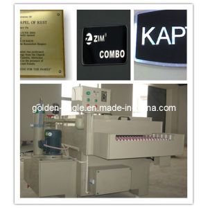 Automatic Metal Label Etching Machine S650 for PP Plate Marking Lettering at
