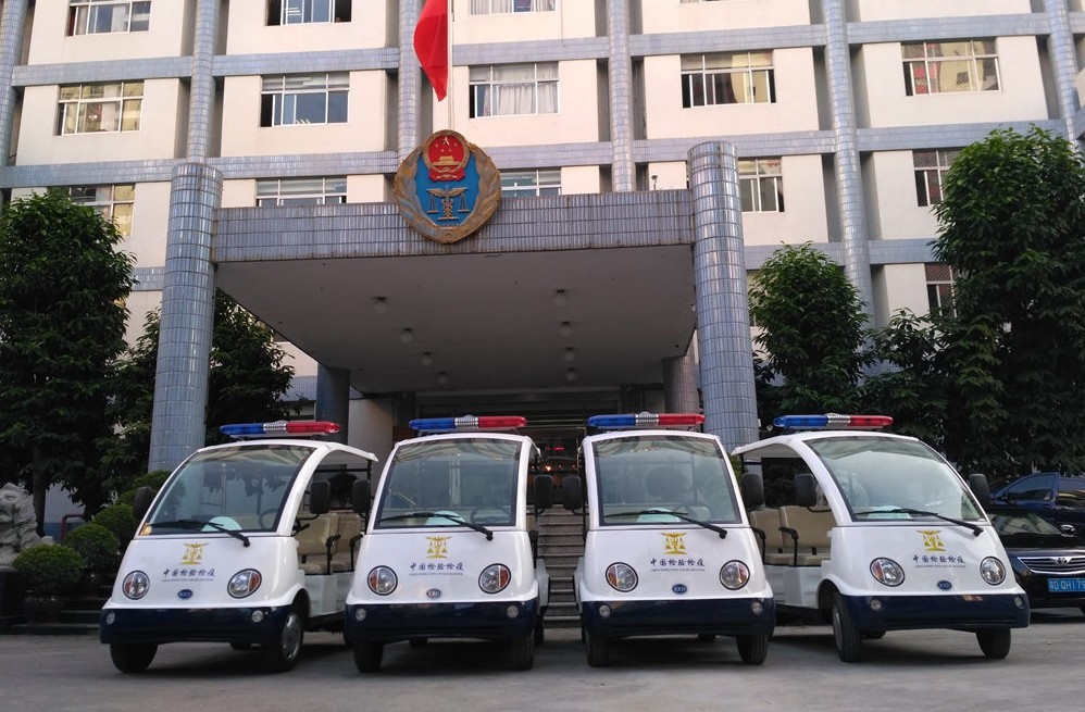 4 Seater Police Electric Security Patrol Vehicles 48V 4KW DC System