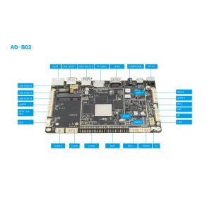 Bluetooth 4.0 Embedded System Board RK3399 Six Core 84" Display Interface