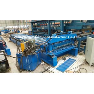 Metal Roofing Tile Roll Forming Machine With Adjustable Feeding Table And