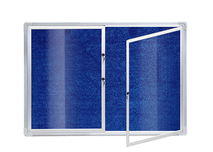 Waterproof Outdoor Magnetic Bulletin Board Sliding Window Aluminum Frame