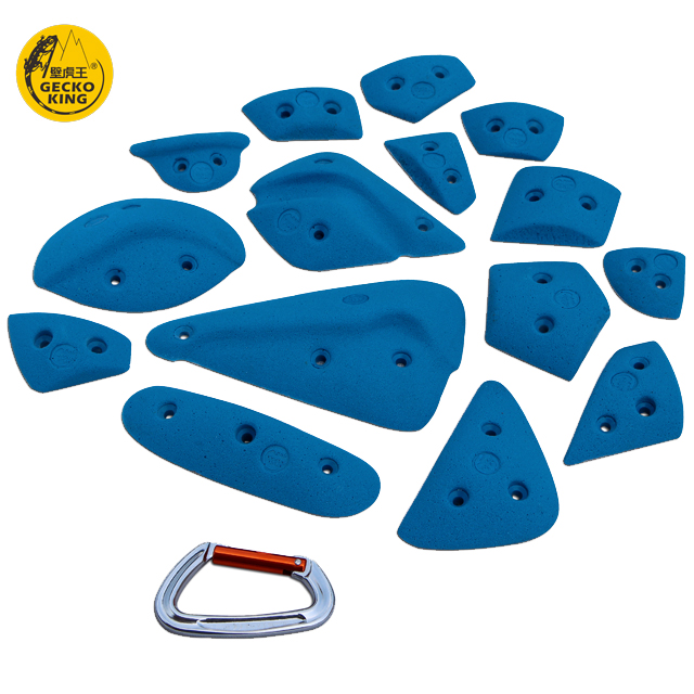 Child Age Geckoking 15 Holds Rock Climbing Grips Sets Essential Accessories Included