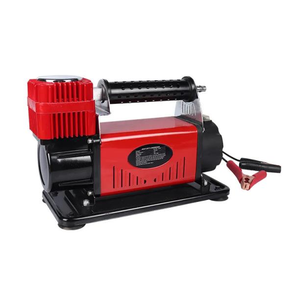 Heavy Duty Metal DC12V Car Air Compressor With Pressure Gauge Car Tire Air